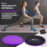 Purple Core Sliders for Working Out - Exercise Sliders Fitness Set of 2