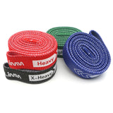 Long Resistance Fabric Bands Multi Color Set of 4