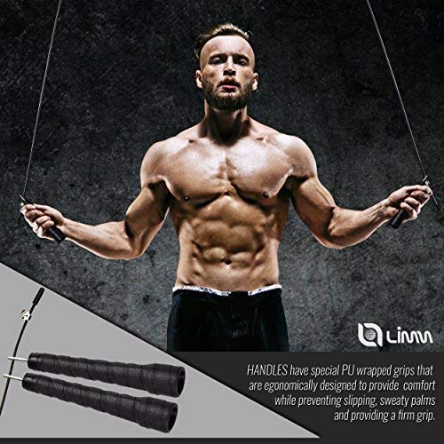 Speed Jump Rope - Adjustable Cable - Endurance Workout for Boxing, MMA, Martial Arts