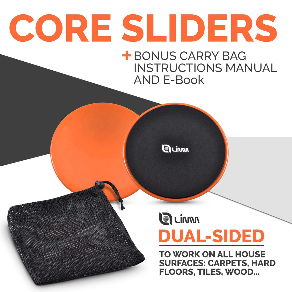2 Pieces Core Sliders for Working Out Compact Back, Hip, and Leg