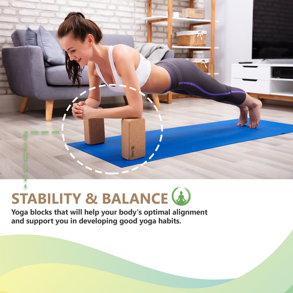 Cork Yoga Blocks Yoga Triangular Natural Brick Yoga Block For Inflexible  Yogis Yoga Cube Stretch Blocks Raise Ground Height