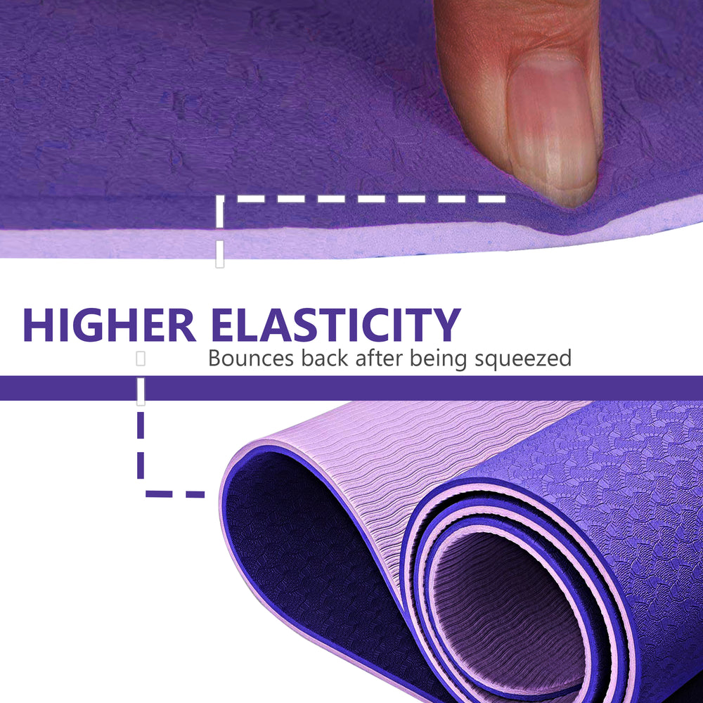 MagFit TPE Yoga Mat 4 MM - Purple – Prokicksports
