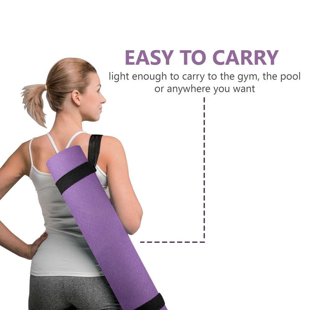 Thick Yoga Mat Eco Friendly TPE Workout Mat Exercise Mat Carrying Strap  Home Gym