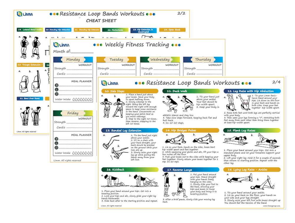 Resistance Bands Workout Sheets